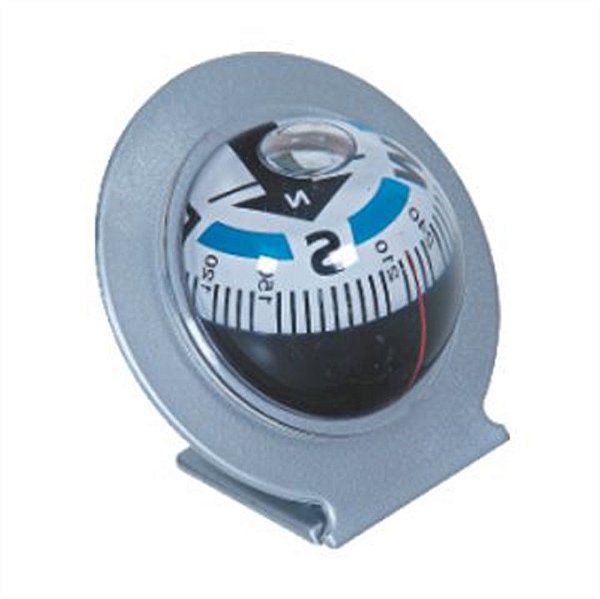 Bússola Universal de Painel para Barco Carro e 4x4 Cinza e Branca