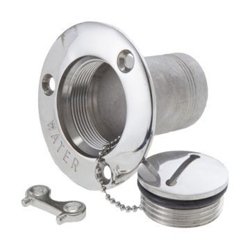 Bocal de Abastecimento de água em Aço Inox 316 (1-1/2") com Chave