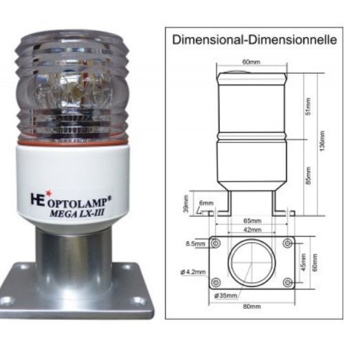 Luz Strobo Navegaçao Lx-iii estrobo lancha barco