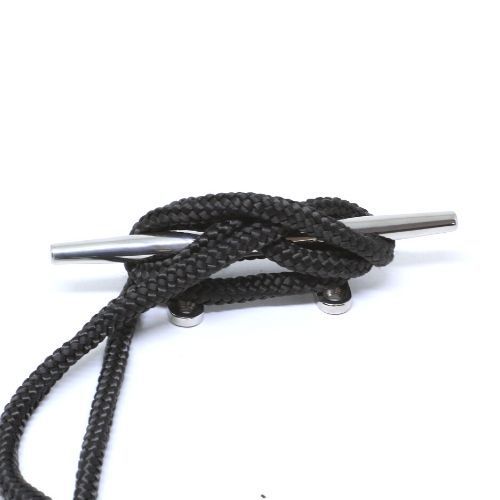 Cabo Náutico Trançado 10mm (3/8") em Polipropileno Preto 1m