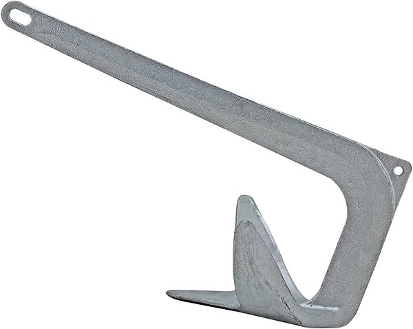 Âncora Bruce 7,5kg de Aço Fundido Galvanizada a Fogo para Lanchas
