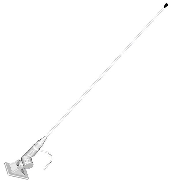 Antena VHF Marítima Banten 1,2m 3dB (Modelo 353-1) Kit Completo