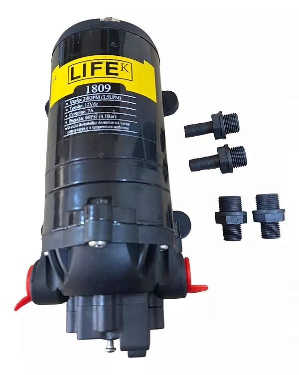 Bomba de Água Doce Pressurizada LifeK 2.0 GPM 60 PSI