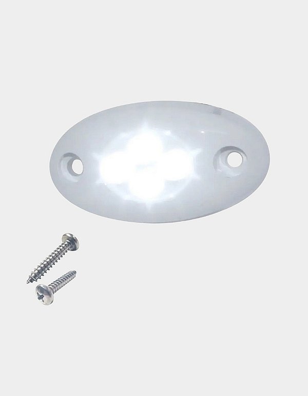 Luz de Cortesia Náutica LED Branca LC-01 BC/BC