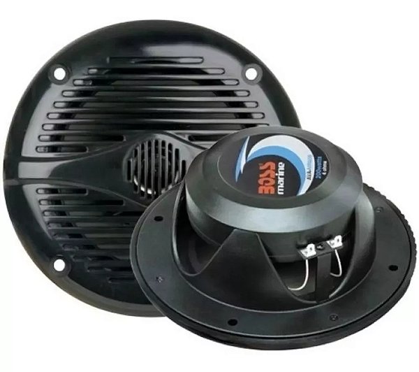 Par de Alto-Falantes Boss Marine MR60 6.5" 200W Full-Range - Preto