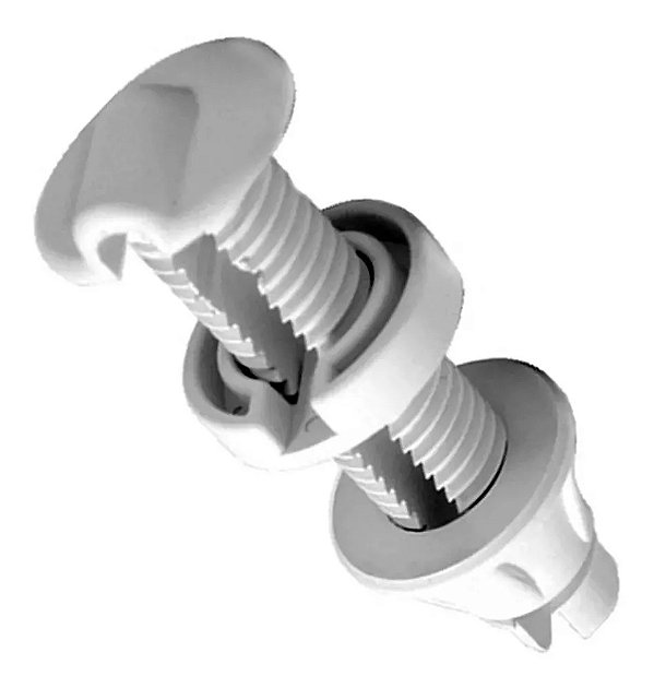 Passa Cabo Náutico Seachoice 2" Branco para Organização de Fios