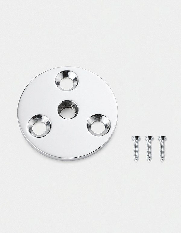 Base de Costado Overboat em Aço Inox 304 para Churrasqueira Náutica Rosca 3/8"