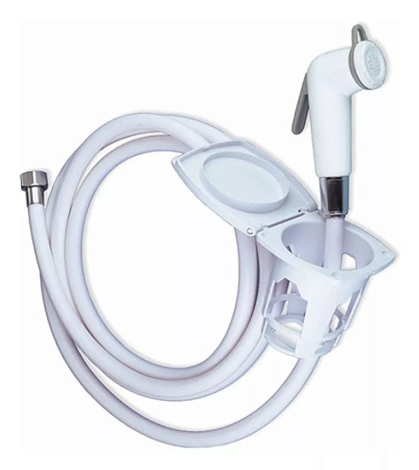 Kit Chuveiro de Popa Ducha Completo com Mangueira Reforçada 4m