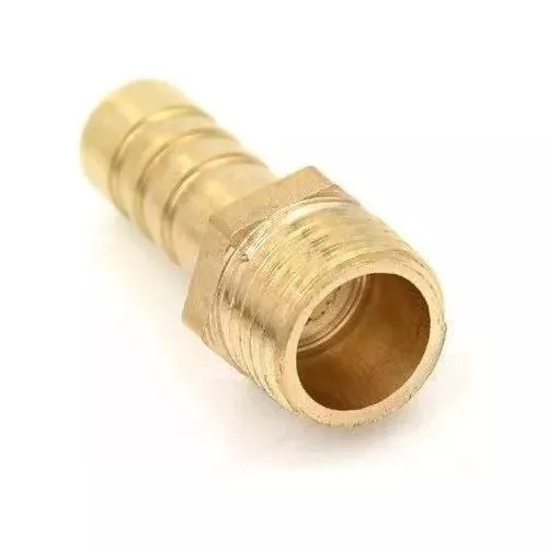Conexão Niple Latão 1/4" NPT para Mangueira 5/16" (8mm) - Filtro de Combustível