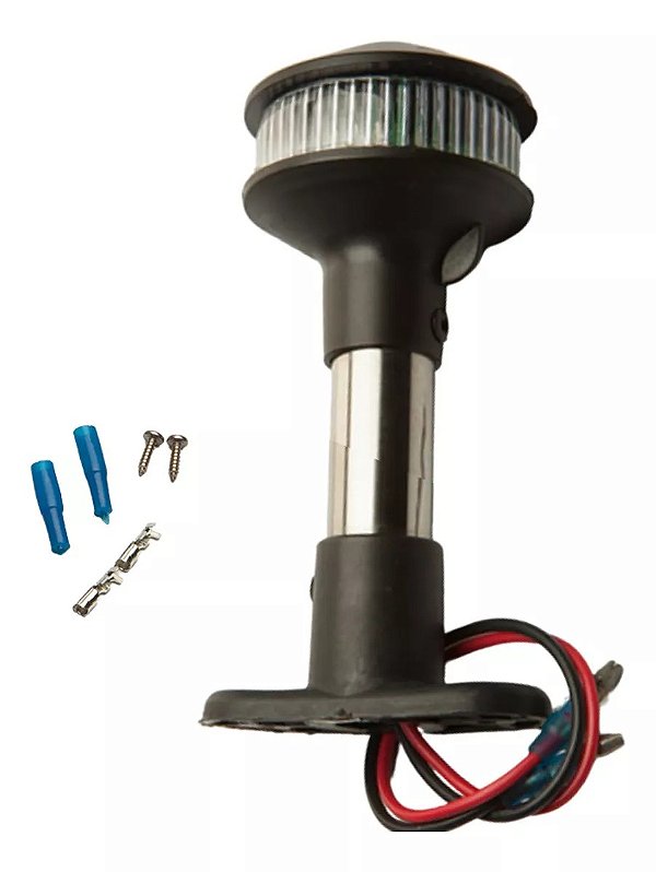 Luz De Ancoragem Alcançado 360° 20 Leds Preta Lancha