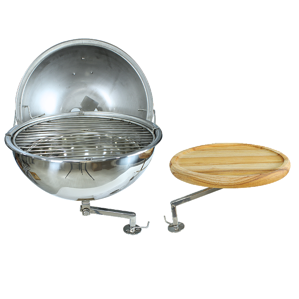 Kit Churrasqueira Náutica de Costado Overboat CT-350 com Tábua