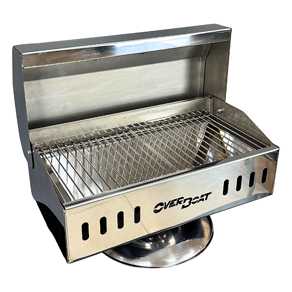 Churrasqueira Náutica Retangular Overboat M-460 em Aço Inox 304