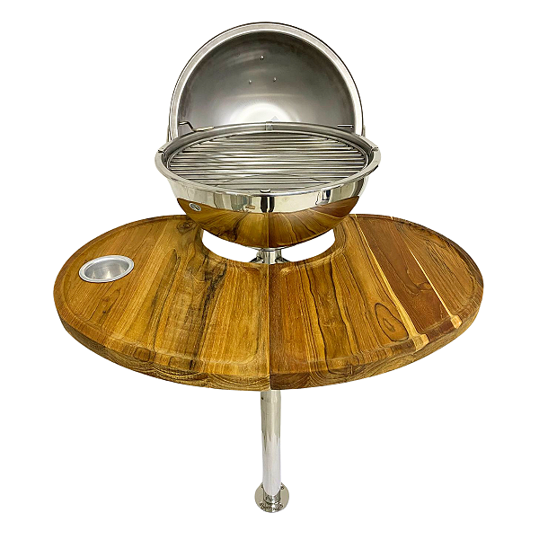 Churrasqueira Gourmet em Aço Inox 304 Overboat PT-350-72 com Tábua Extra Grande (Popa)