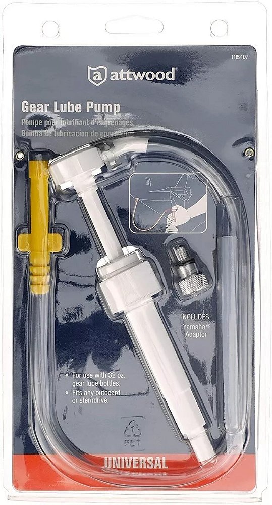 Bomba para Troca de Óleo de Rabeta Attwood Universal para Motores de Popa