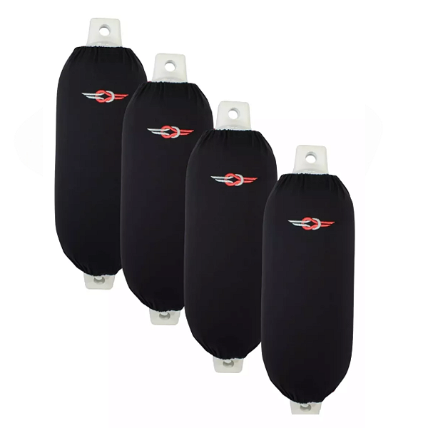 Kit Completo 4 Defensas Náuticas G3 Brancas com Capas