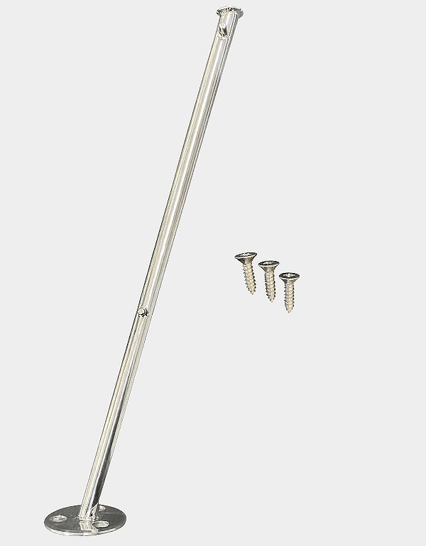 Mastro de Popa Overboat em Aço Inox 304 para Bandeira 33cm