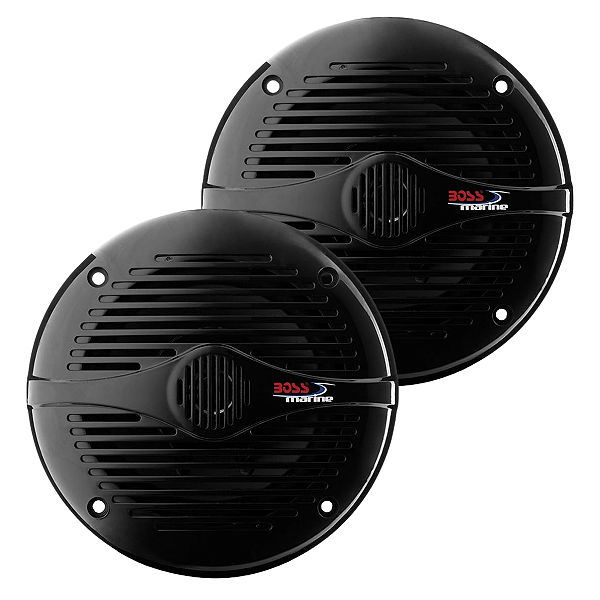 Par de Alto-Falantes Boss Marine MR50B 5.25" Polegadas 150W Náutico (Preto)