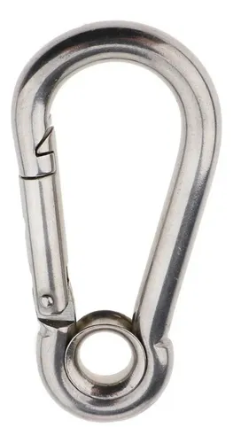 Mosquetão Engate Rápido Inox 316 C/ Olhal 10 X 100mm Lancha