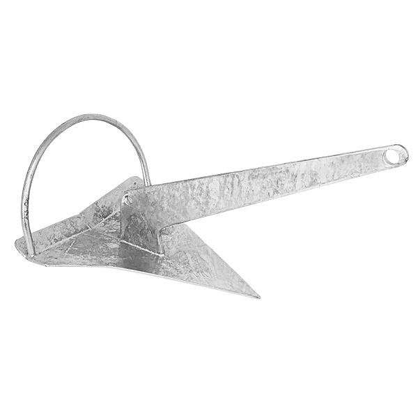 ​​​​​​​Âncora Rocna 1,4kg em Aço Galvanizado Overboat a Fogo para Jet Ski e Barcos