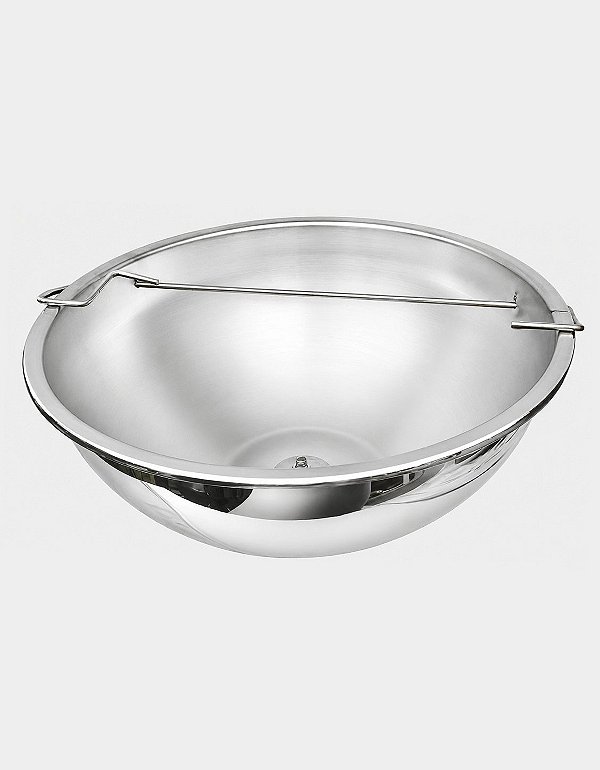 Cuba Inferior de Reposição para Churrasqueira Náutica 350 em Aço Inox 304 Overboat 38cm