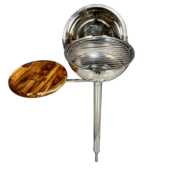 Churrasqueira Náutica Overboat BT-350 com Tábua e Suporte para Barco de Pesca