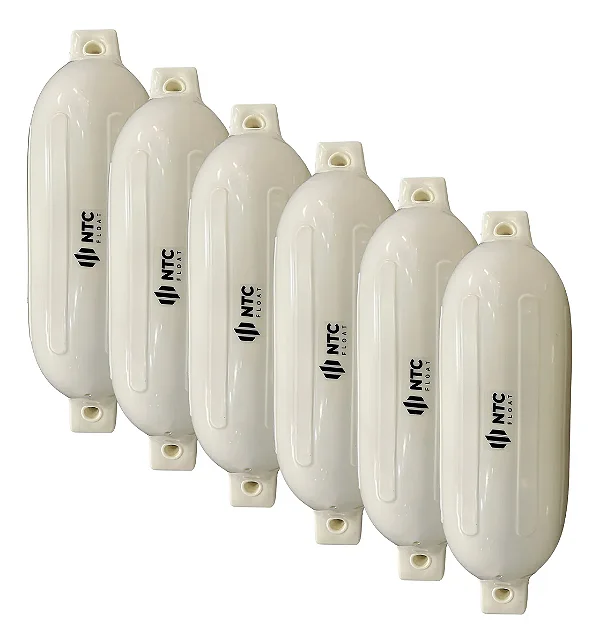 Kit 6 Defensas Náuticas G4 Premium 15,5 x 60 cm Proteção para Barcos Lanchas e Veleiros