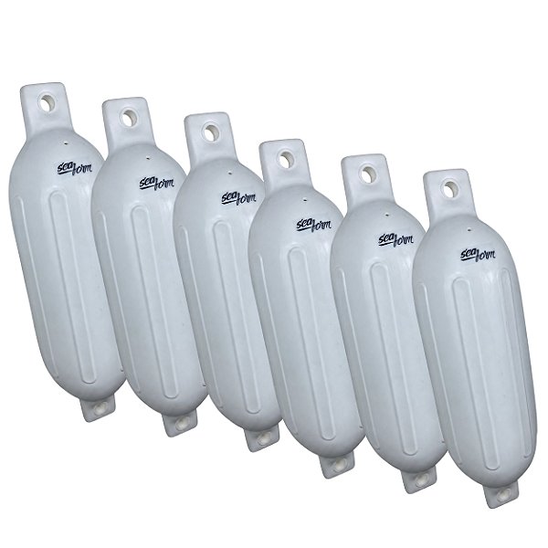 Kit 6 Defensas Náuticas G4 Premium 16,5 x 58,4cm Proteção para Barcos Lanchas e Veleiros