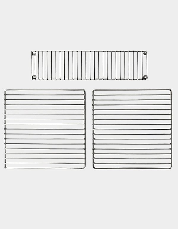 Grelha Completa de Reposição Inox 304 para Churrasqueira PTR-G 3 Peças
