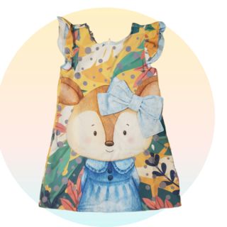 VESTIDO INFANTIL RAPOSA DE LAÇO - CAPILÉ