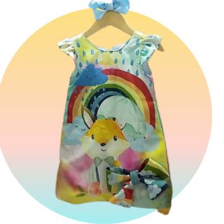VESTIDO INFANTIL RAPOSA  DE LAÇO - CAPILÉ