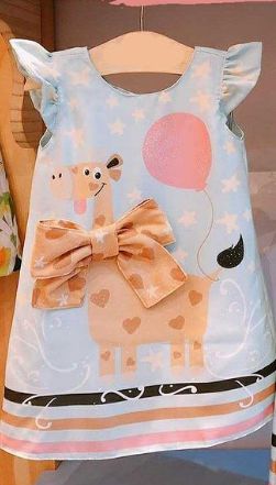 VESTIDO INFANTIL GIRAFA DE LAÇO - CAPILÉ