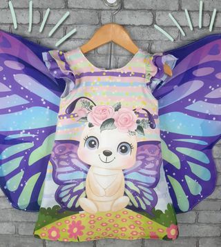 VESTIDO INFANTIL MENINA BORBOLETA - CAPILÉ