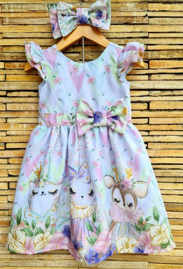 VESTIDO INFANTIL BICHINHOS  - CAPILÉ