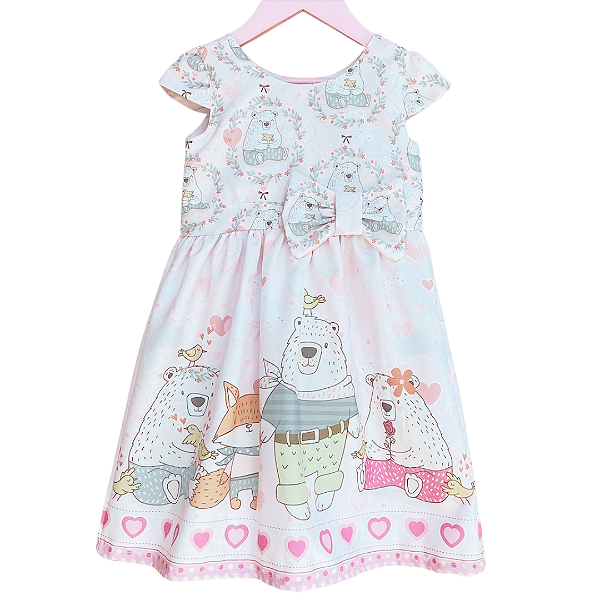 VESTIDO INFANTIL URSOS - CAPILÉ