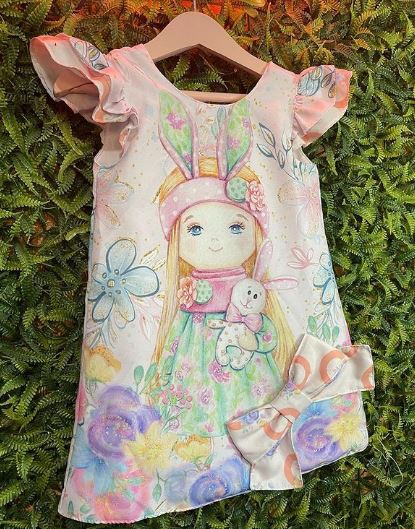 VESTIDO INFANTIL MENINA COELHA - CAPILÉ