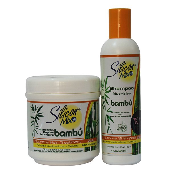 Kit Silicon Mix Tratamento Nutritivo Bambu Shampoo 473ml + Máscara 450g