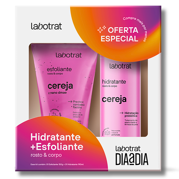 Kit Dia a Dia Labotrat Esfoliante + Hidratante Cereja