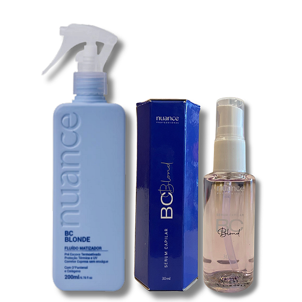 Kit BC Blonde Pre Escova Spray + BC Blonde Serum Capilar  Nuance
