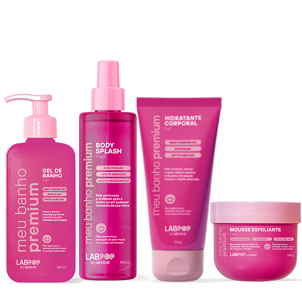 Kit It Girl Meu Banho Premium Labpop Labotrat