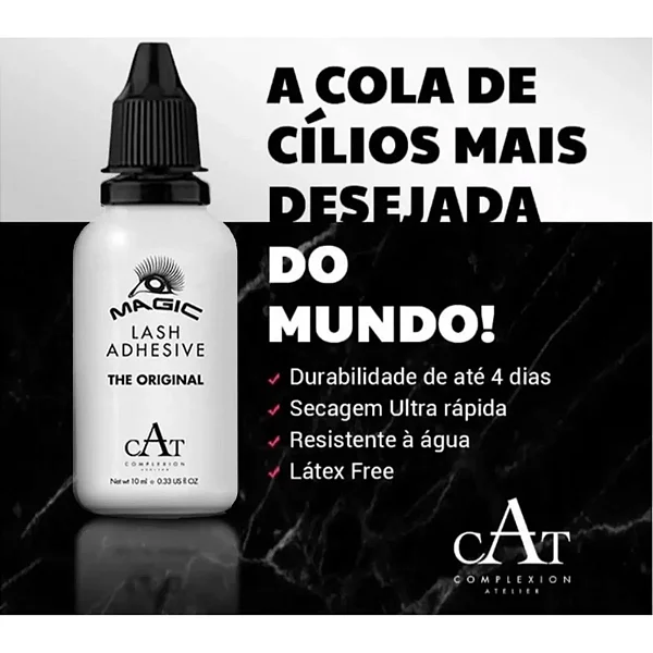 Cola de Cílios Postiços Magic Lash Adesive CAT Atelier Paris 10ml | Original