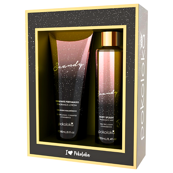 Kit Body Splash 250ml + Hidratante Scandy 240ml  Pokoloka