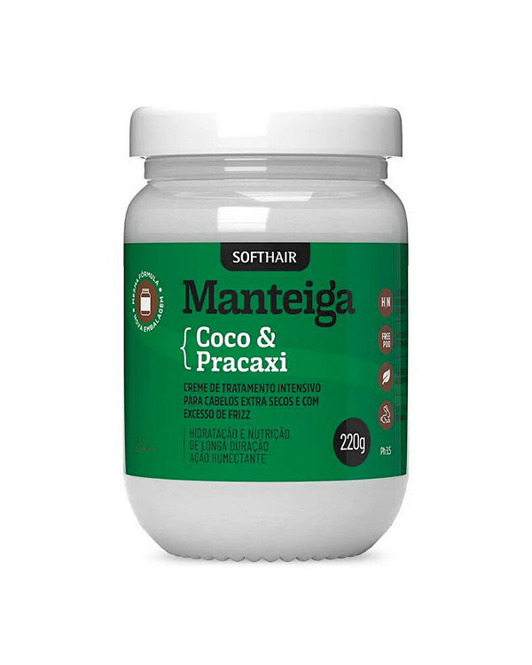 Manteiga de Coco e Pracaxi Soft Hair 220ml | Nutrição