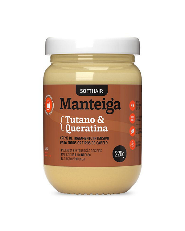 Manteiga de Tutano e Queratina Soft Hair 220ml | Reconstrução