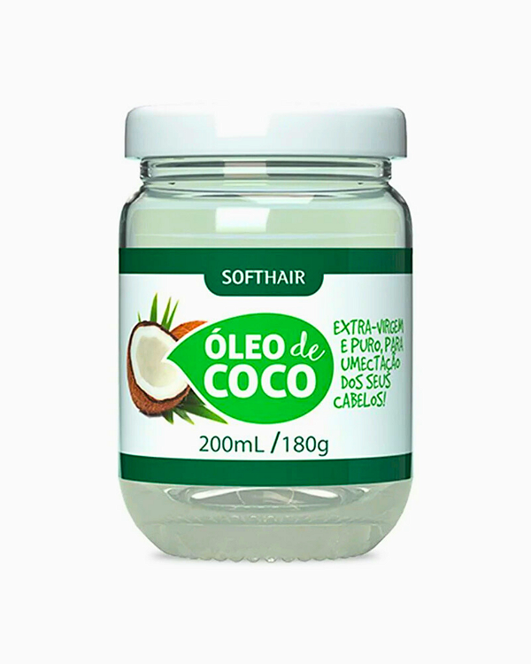 Óleo de Coco Extravirgem para Umectação Soft Hair 200ml