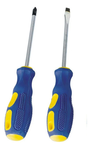 Kit Jogo De Chave De Fenda / Phillips Com 2 Peças Imantadas