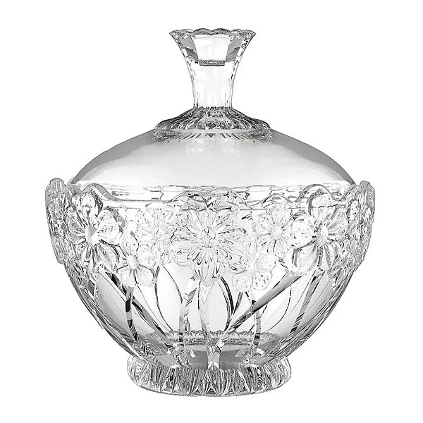 Bombonieres Baleiro De Vidro Com Tampa 350 ML Decorativo Resistente Elegante Luxo