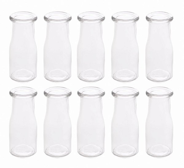 Kit 10 Vasos em Vidro Decorativo Mesa Posta Lembrancinhas