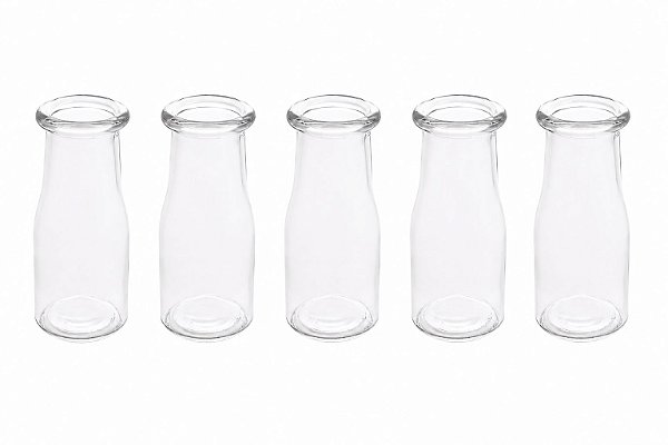 Kit 5 Vasos em Vidro Decorativo Mesa Posta Lembrancinhas