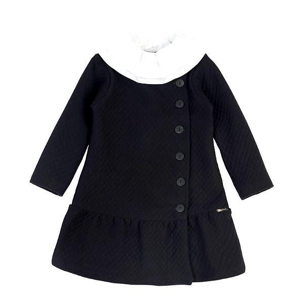 VESTIDO MOLETON COM GOLA SOLTA