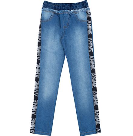 CALÇA ANIMÊ JEANS DETALHE LATERAL 6